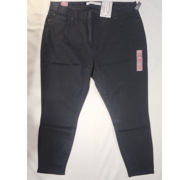 signature by Levi's Strauss women's pants W36 L28 pull on skinny - Picture 2 of 7